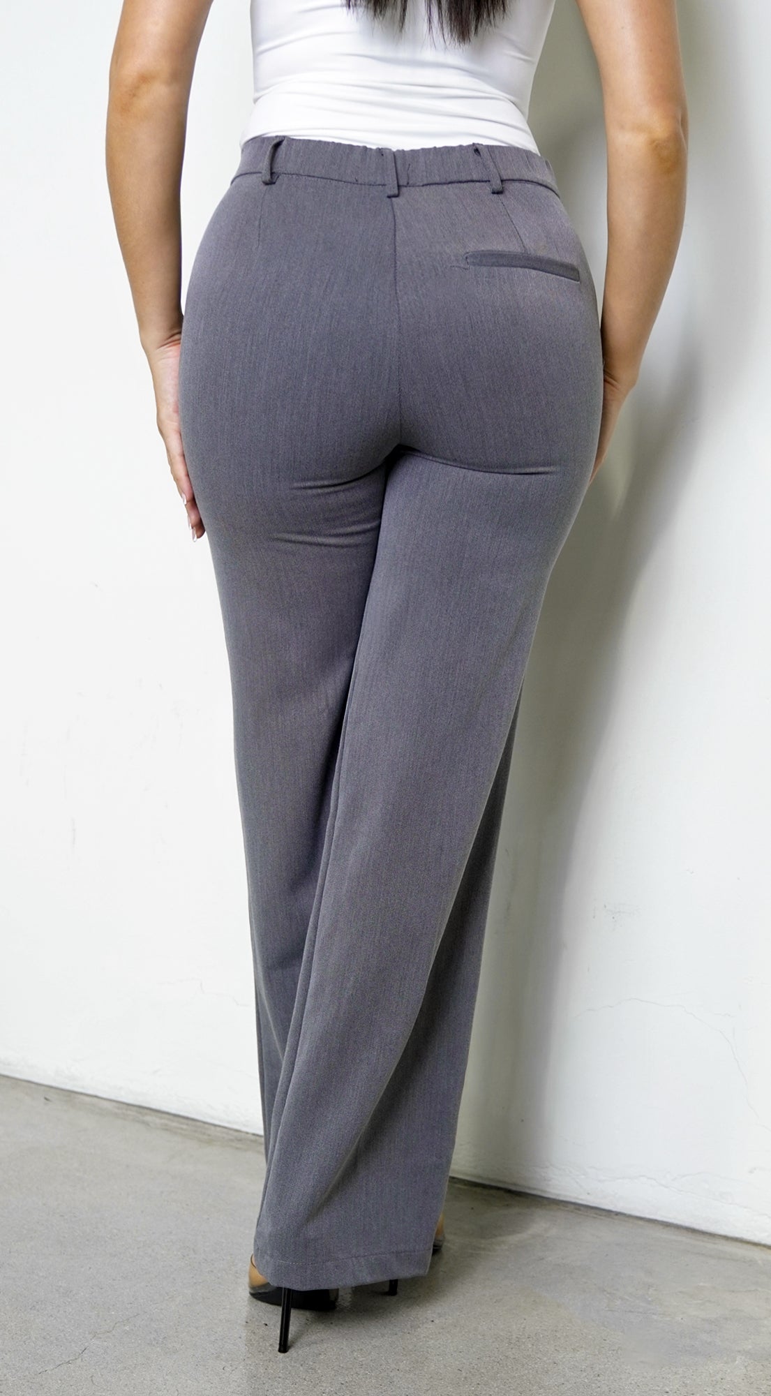 Nolira Straight Pants - Gray