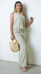 Cyrilla Linen Set - Green