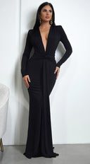draped twist front maxi dress Women's Draped Twist-Front Maxi Dress in Blue | Size XXS