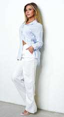 Nesrine Button Down Shirt - Blue