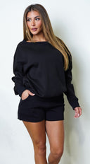 Anastacia Lounge Set - Black