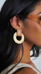 Bamboo Earrings - Ivory