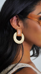 Bamboo Earrings - Ivory