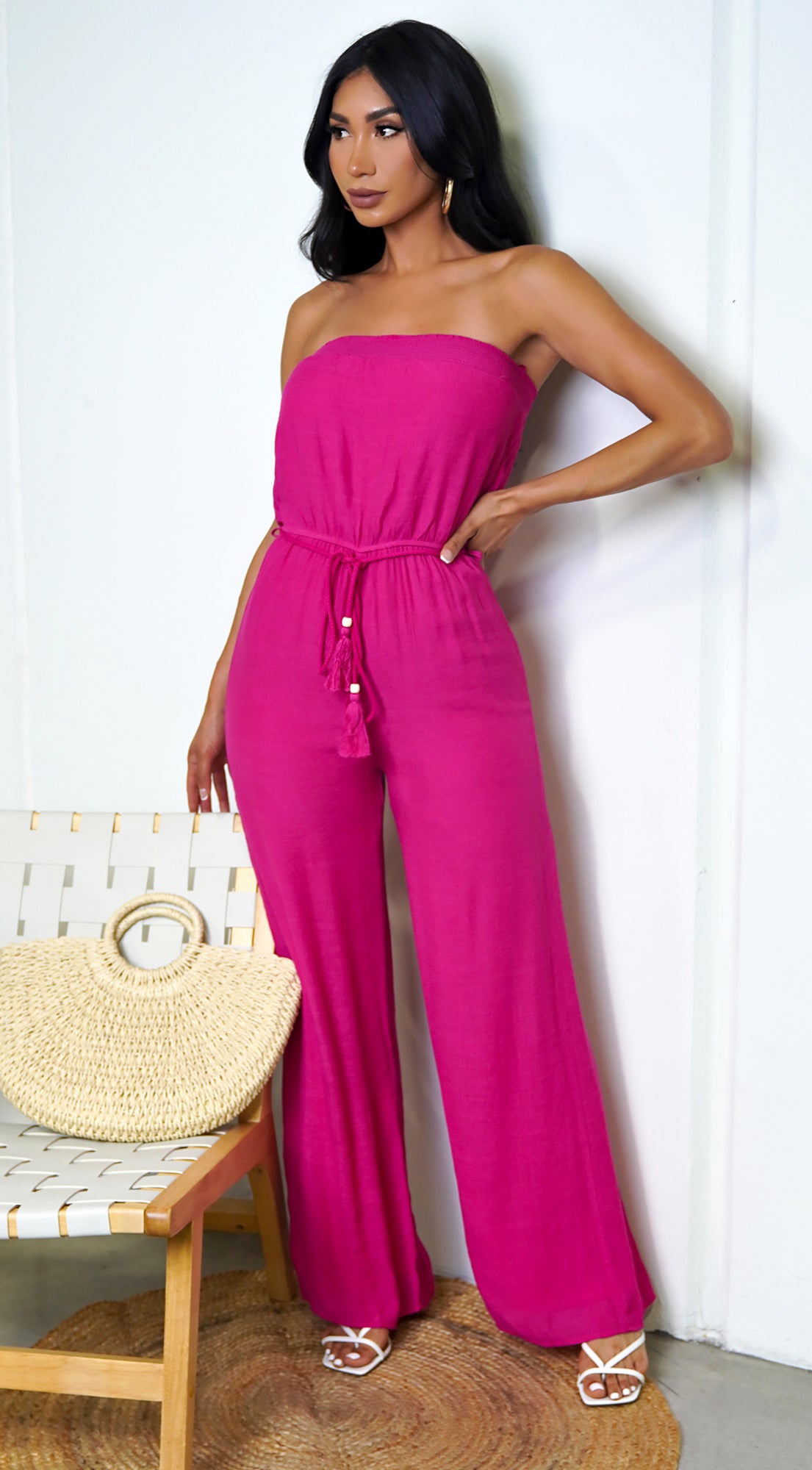 May Tube Jumpsuit Pink | Jumpsuits | Emprada