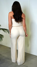 May Tube Jumpsuit - Beige
