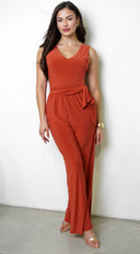 Aravé Waist tie Jumpsuit - Rust