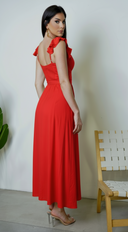 Summer Midi Dress - Red
