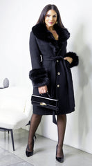 Renée Faux Fur Coat - Black