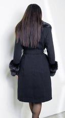 Renée Faux Fur Coat - Black