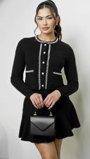 Amara Set in Black styled outfit flat lay