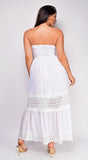Zella White Sleeveless Maxi Dress