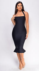 Kayden Black Mermaid Bandage Dress