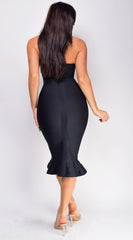 Kayden Black Mermaid Bandage Dress