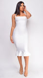 Kayden White Mermaid Bandage Dress
