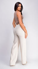 Cora Linen Pants - Beige