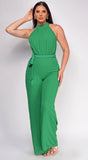 Elowen Green High Neck Jumpsuit