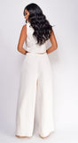 Raine Light Beige Vest & Pants Set