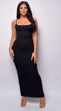 Shelly Black Slip Maxi Dress