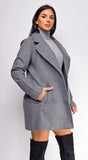Sabrina Grey Long Coat