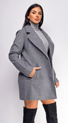 Sabrina Gray Long Coat