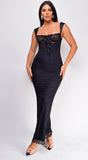 Zahara Black Lace Maxi Dress