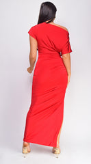 Naomi Red Maxi Dress