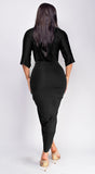 Zelia Black Venetian Midi Dress