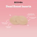 Boomba Demi Beige Boost Inserts close-up of fabric and construction