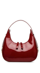Mila Hobo Handbag - Burgundy