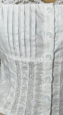 Rosa Eyelet Lace Top - White