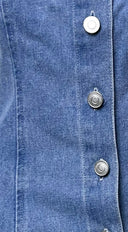 Elba Demin Mini Dress - Blue