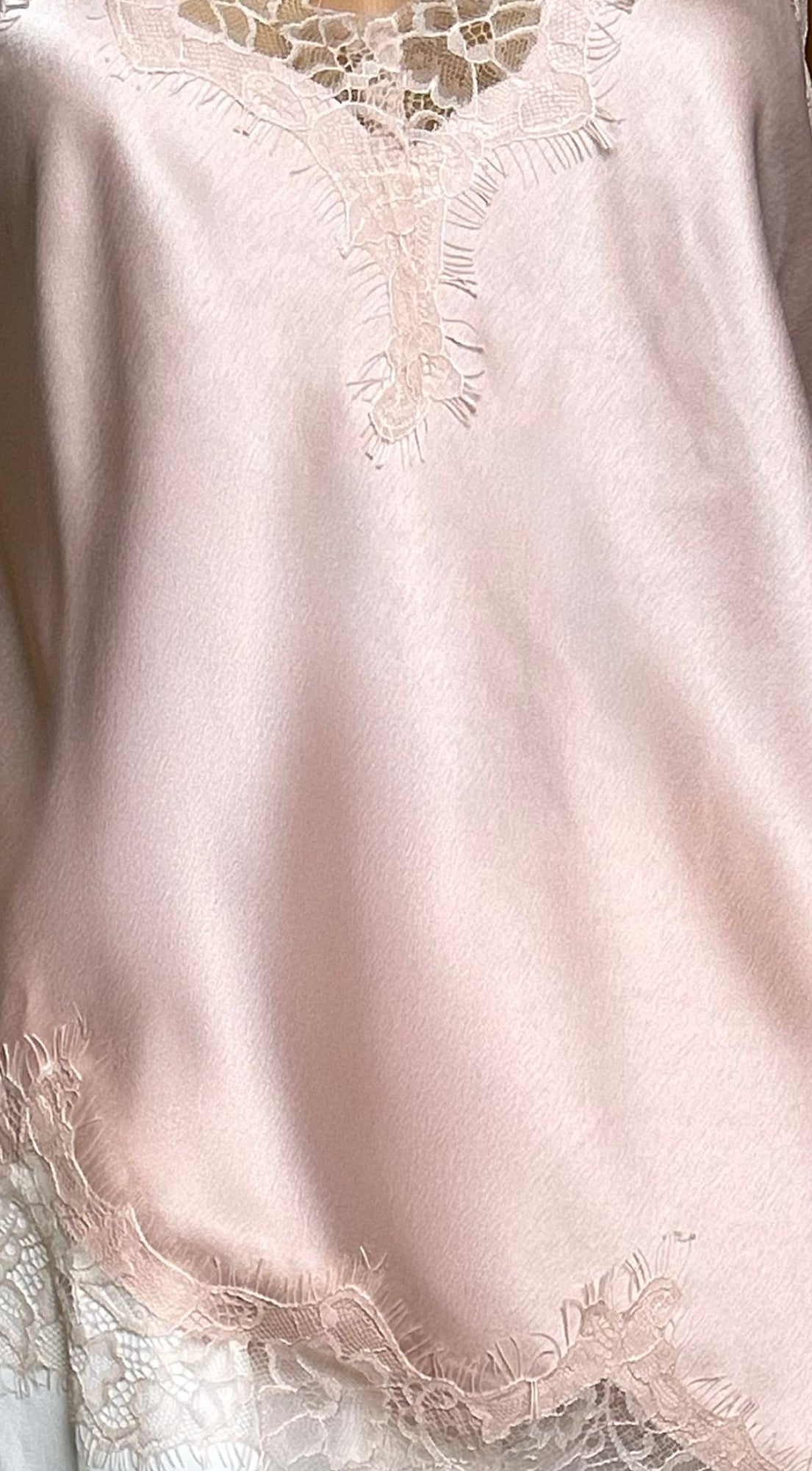 Vienna Lace Satin Cami - Pink