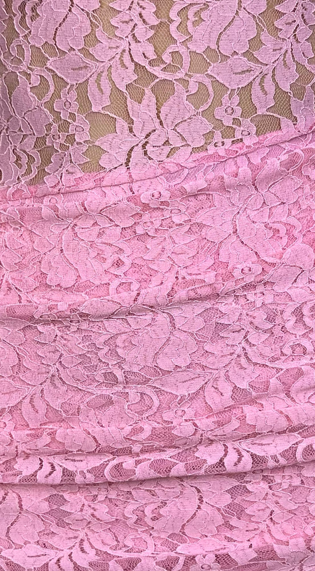 Roselune Lace Off Shoulder Dress - Pink