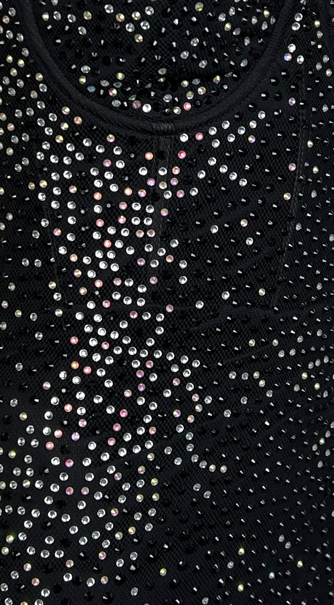 Tayah Rhinestone Strapless Maxi Dress - Black