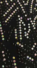 Zyvèra Rhinestone Mini Dress - Black