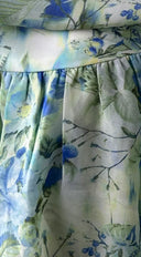 Cyrene Floral Off-Shoulder Mini Dress - Blue Green Multi