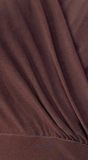 Seralya V Neck Surplice Pleated Midi Dress - Brown