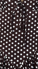 Calypra Polka Dot Halter Maxi Dress - Brown