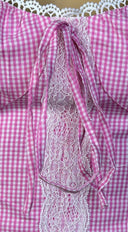 Kiora Gingham Corset Top - Pink