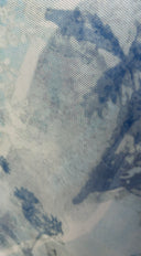 Mireluna Tie Dye Floral Halter Mini Dress - Blue Multi