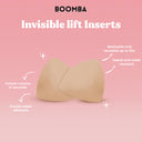Boomba Invisible Beige Lift Inserts close-up of fabric and construction