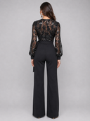 Eve Sequin Jumpsuit - Black