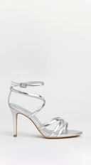 Annabella Strappy Heel styled on foot additional angle