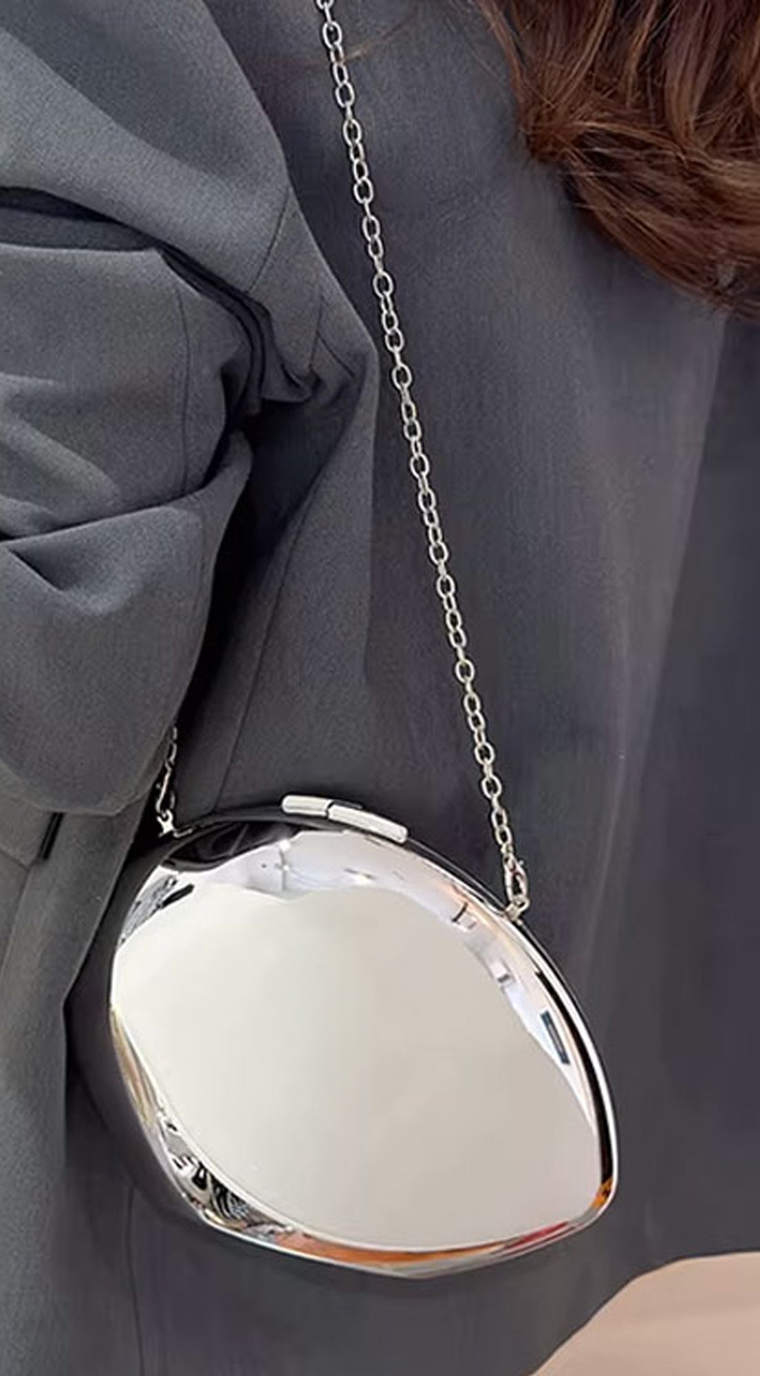 Metal Clutch - Silver