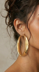 The Legacy Big Hoop Earrings - Gold