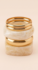 Tina Multi Mixed 5 Piece Bracelet  - Gold