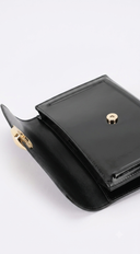 Noir Luxe Clutch Bag - Black