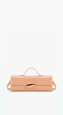 Verona Faux Leather Clutch Bag - Nude