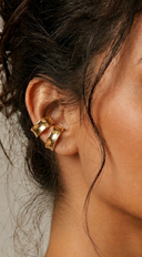 Tia Non-Piercing Ear Cuffs 2 piece Earrings Set - Gold