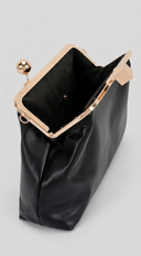 Monaco Frame Clutch Bag - Black